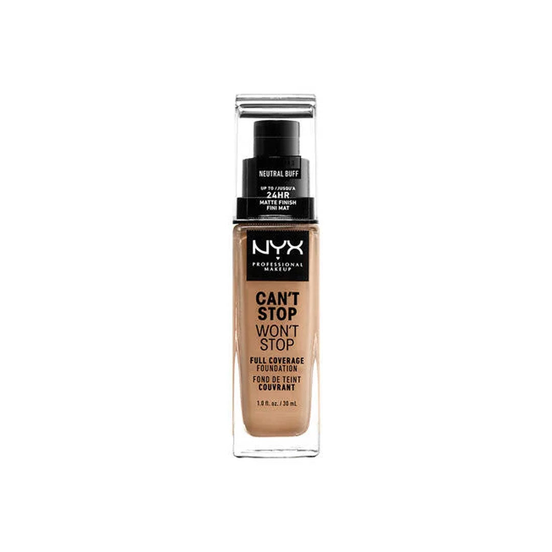 Nyx Pro Makeup Can't Stop Won't Stop Foundation - Medium Buff – Makeup 