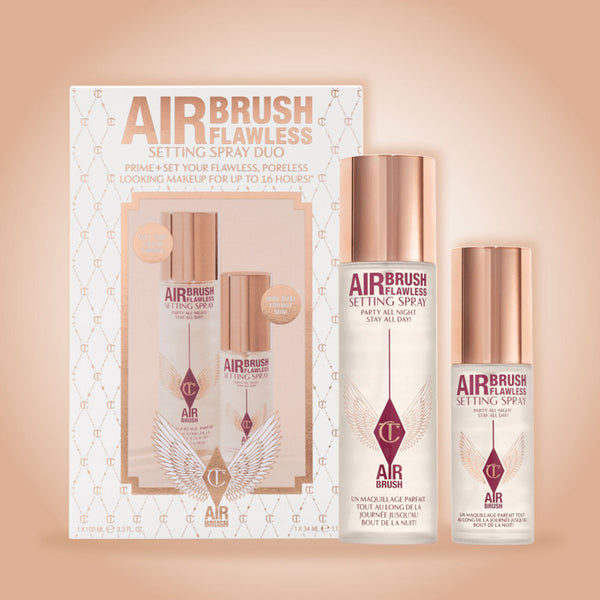 Charlotte Tilbury Airbrush Flawless Setting Spray Duo -  Full Size 100ML -mini Size -34ML