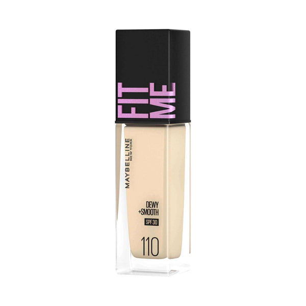 Maybelline New York- Fit Me Dewy+ Smooth Foundation- 110 Porcelain