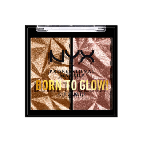 NYX Professional Makeup Born To Glow Icy Highlighter Duo The Bronze & Gem Strom