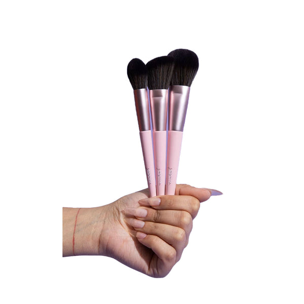 Jazmine Beauty Complexion Essentials 3 Piece Brush Set