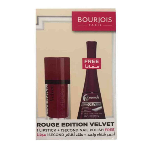 Bourjois Rouge Edition Velvet Kit Lipstick + FREE Nail Polish