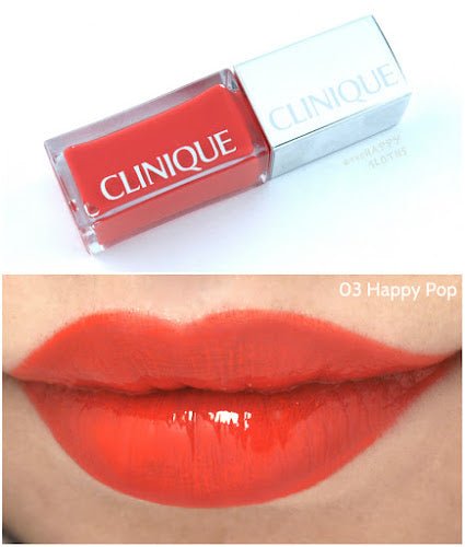 Clinique Pop Lacquer Lip Colour + Primer 03 Happy Pop - Brand hub pakistan