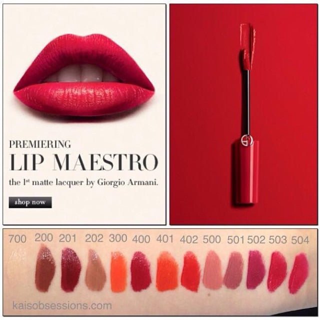 Armani lip maestro 401 best sale