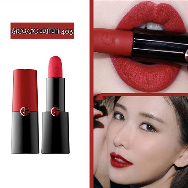 GIORGIO ARMANI ROUGE D ARMANI MATTE LIPSTICK 403 LUCKY RED Makeup gallery Makeup gallery