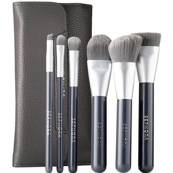 Sephora Collection Deluxe Charcoal Antibacterial Brush Set - Brand hub pakistan